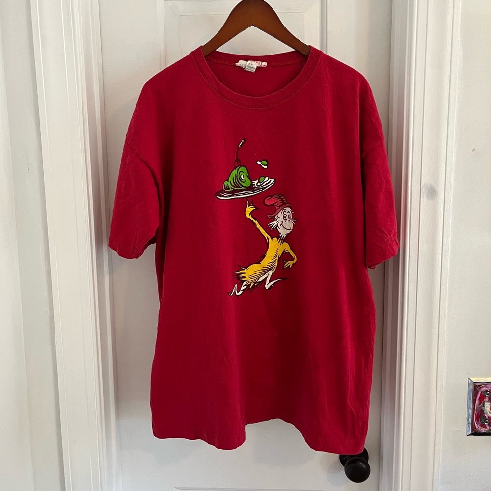 Vintage Dr Seuss Green Eggs and Ham T